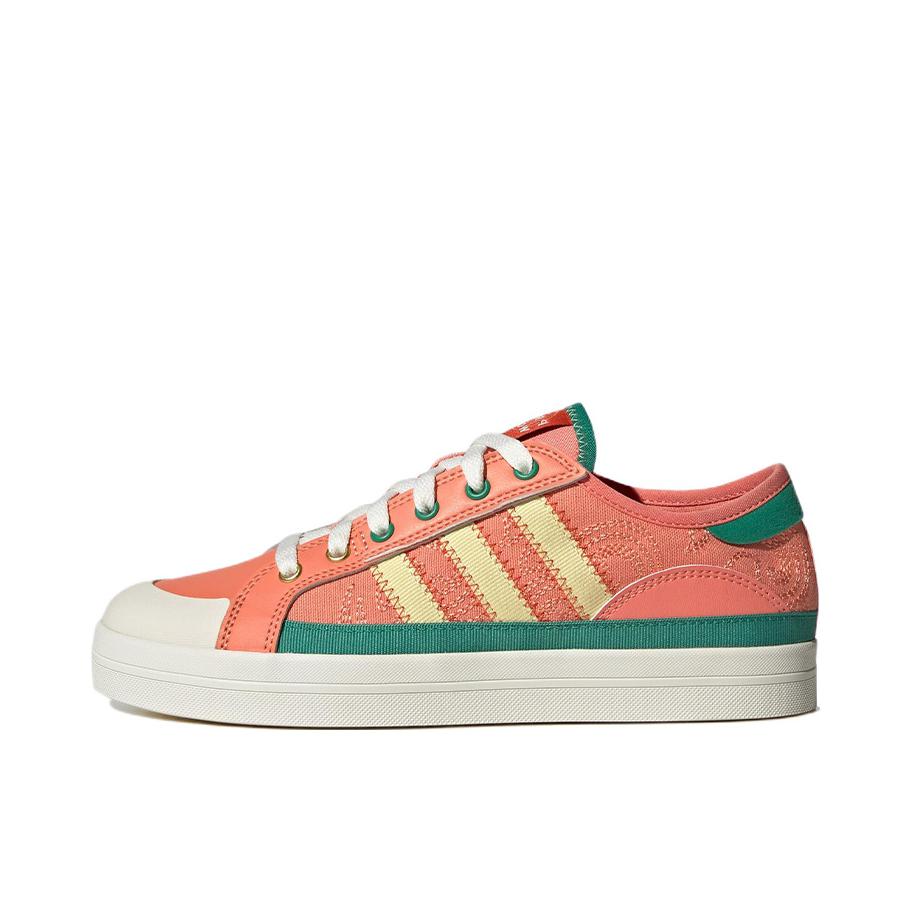 推荐商品：adidas Neo City Canvas 板鞋 潮流百搭防滑耐磨舒适轻便 女款/珊瑚橘/绿色/黄色