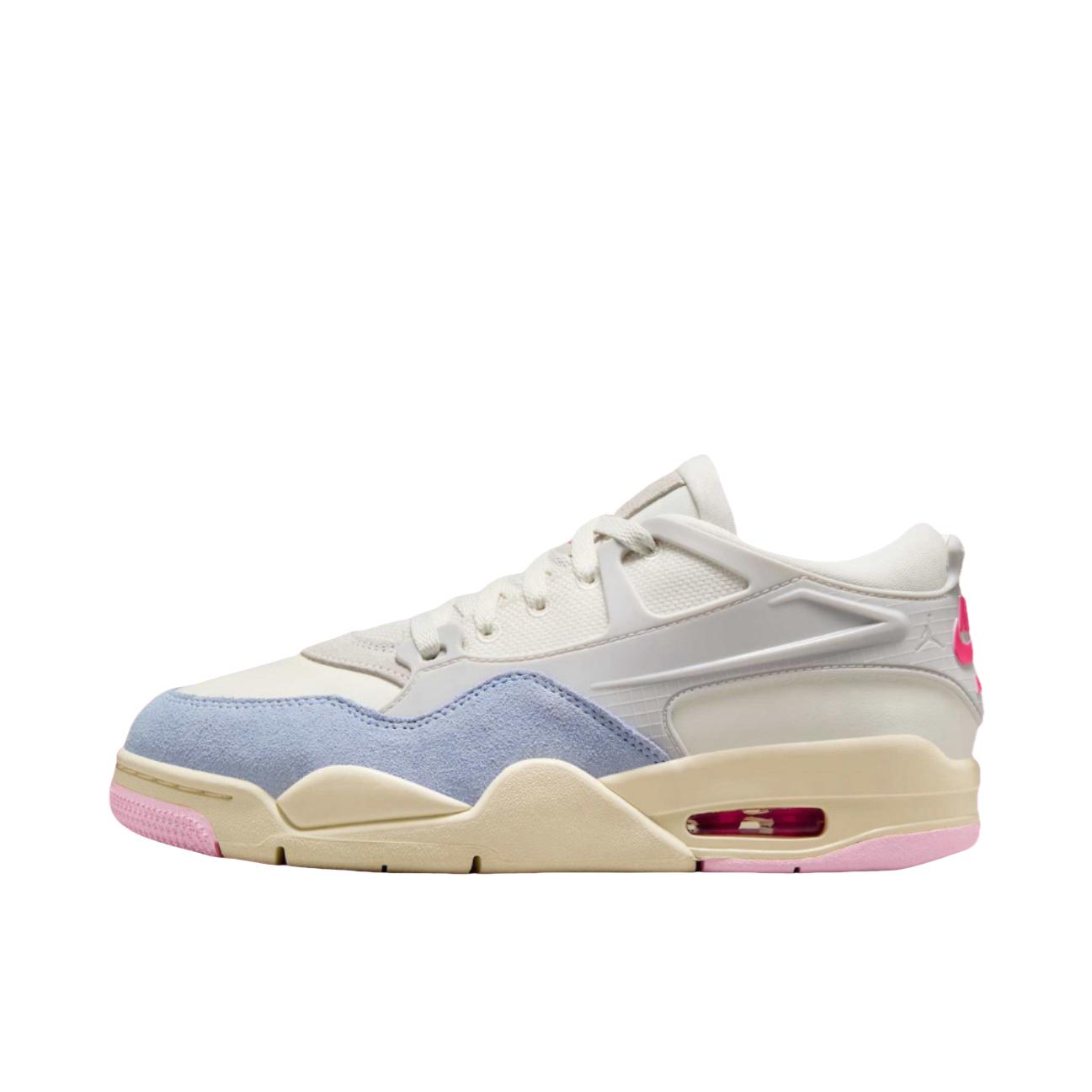 推荐商品：Air Jordan 4 RM 运动休闲鞋 缓震支撑透气训练复古气垫 女款/蓝色/白色
