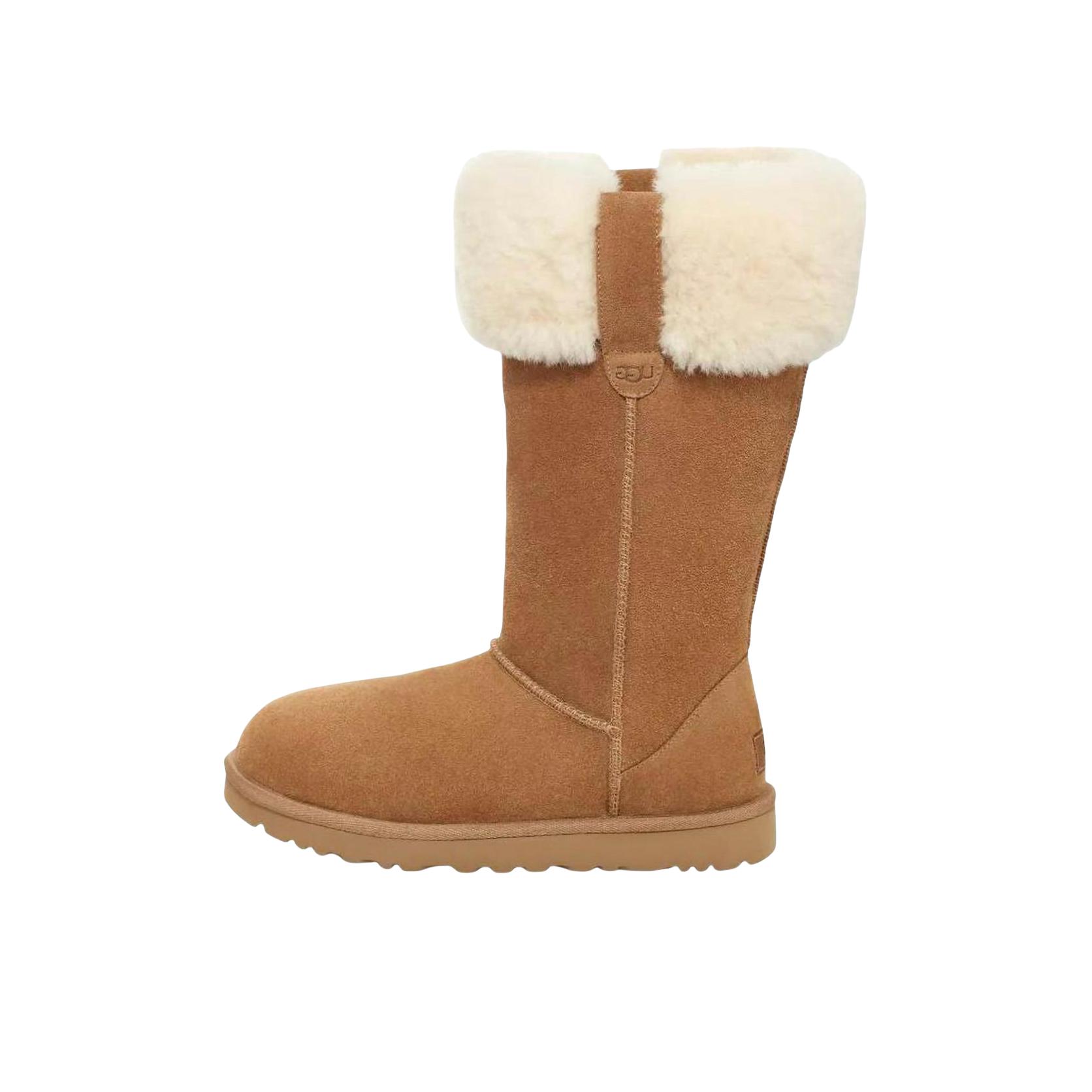 推荐商品：UGG Suhenny Tall 百搭 圆头 套筒 低跟 时装靴 女款/栗色