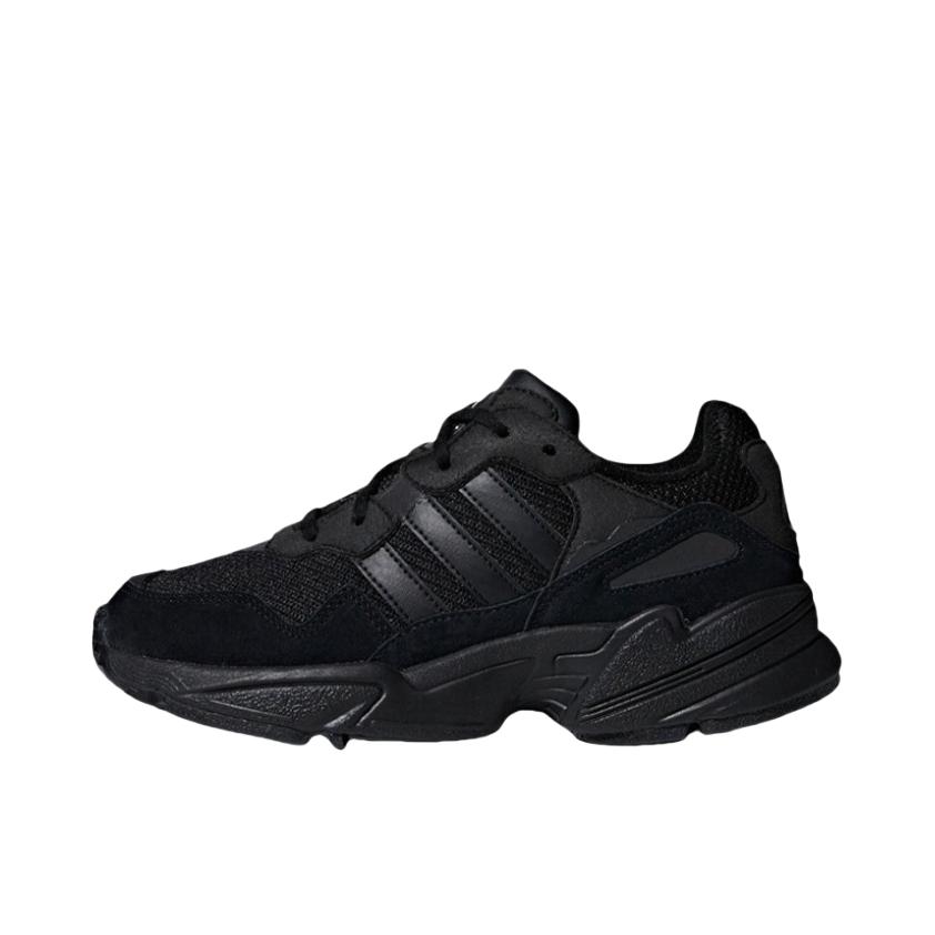 推荐商品：adidas originals Yung-96 运动休闲鞋 防滑耐磨缓震回弹舒适轻便复古 Black 纯黑