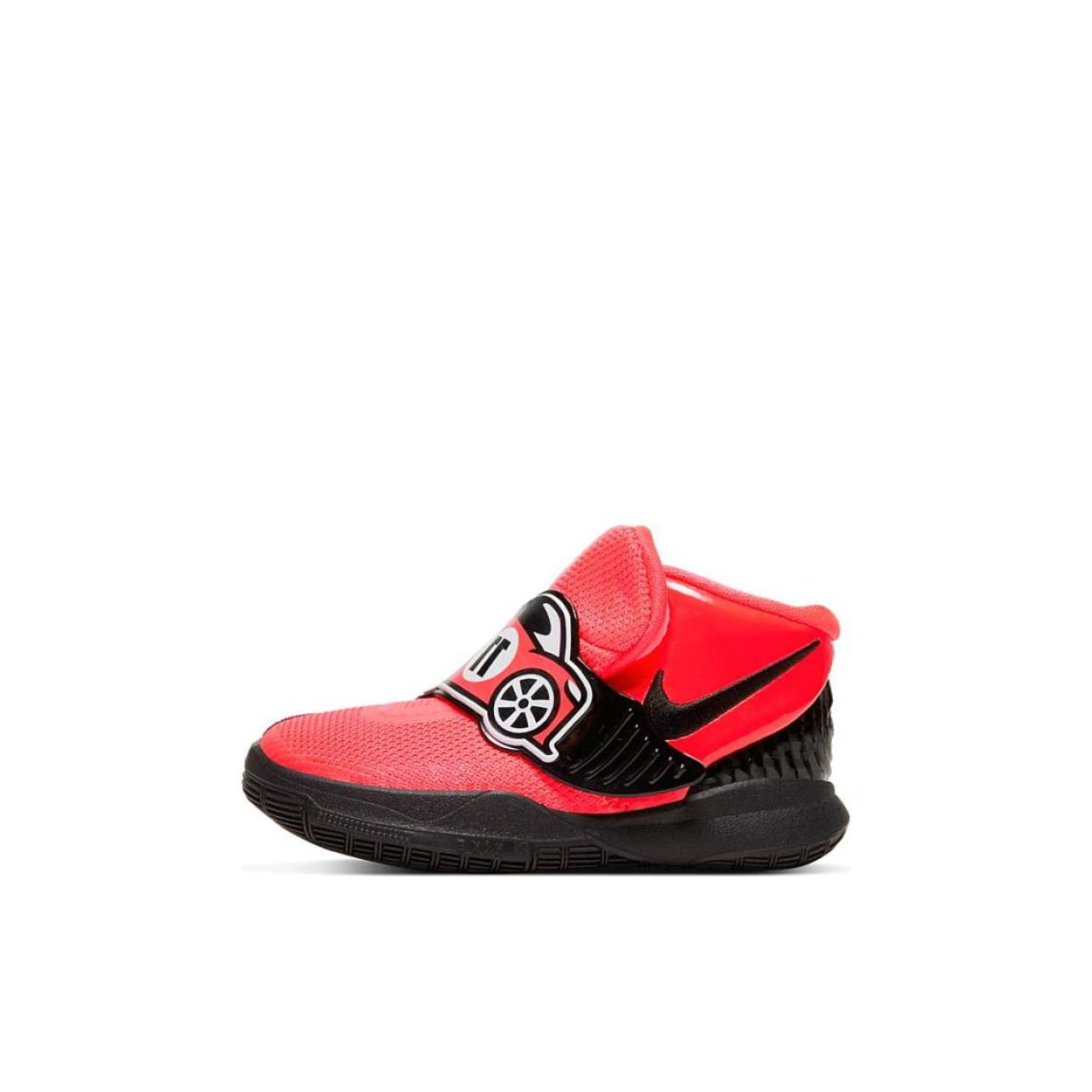 推荐商品：Nike Kyrie 6 防滑耐磨 舒适透气 减震轻便 实战 运动鞋儿童 婴童/魔术贴/红色/黑色