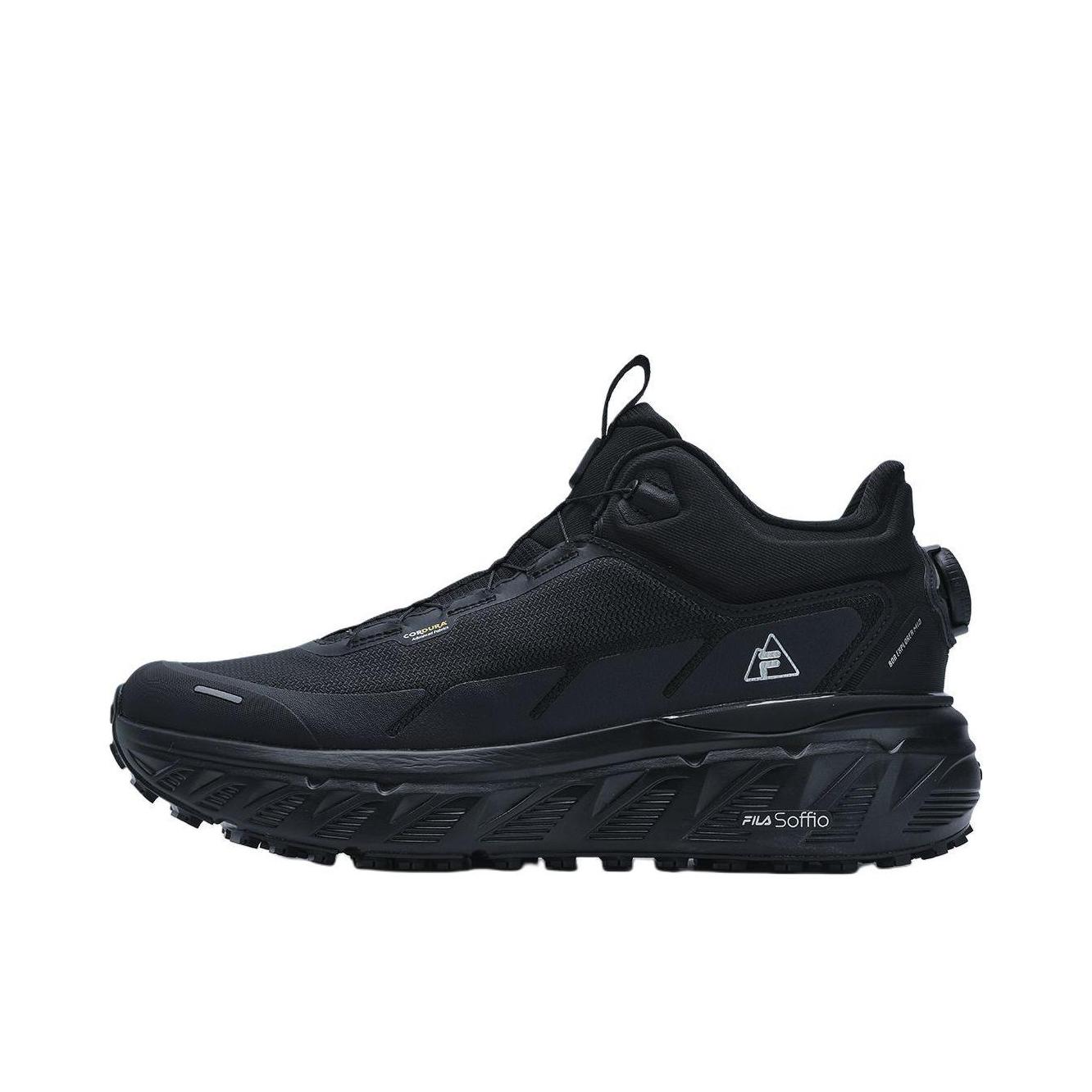 推荐商品：FILA/斐乐 EXPLORER 1+ 中帮 运动 休闲 户外鞋 徒步鞋 黑色