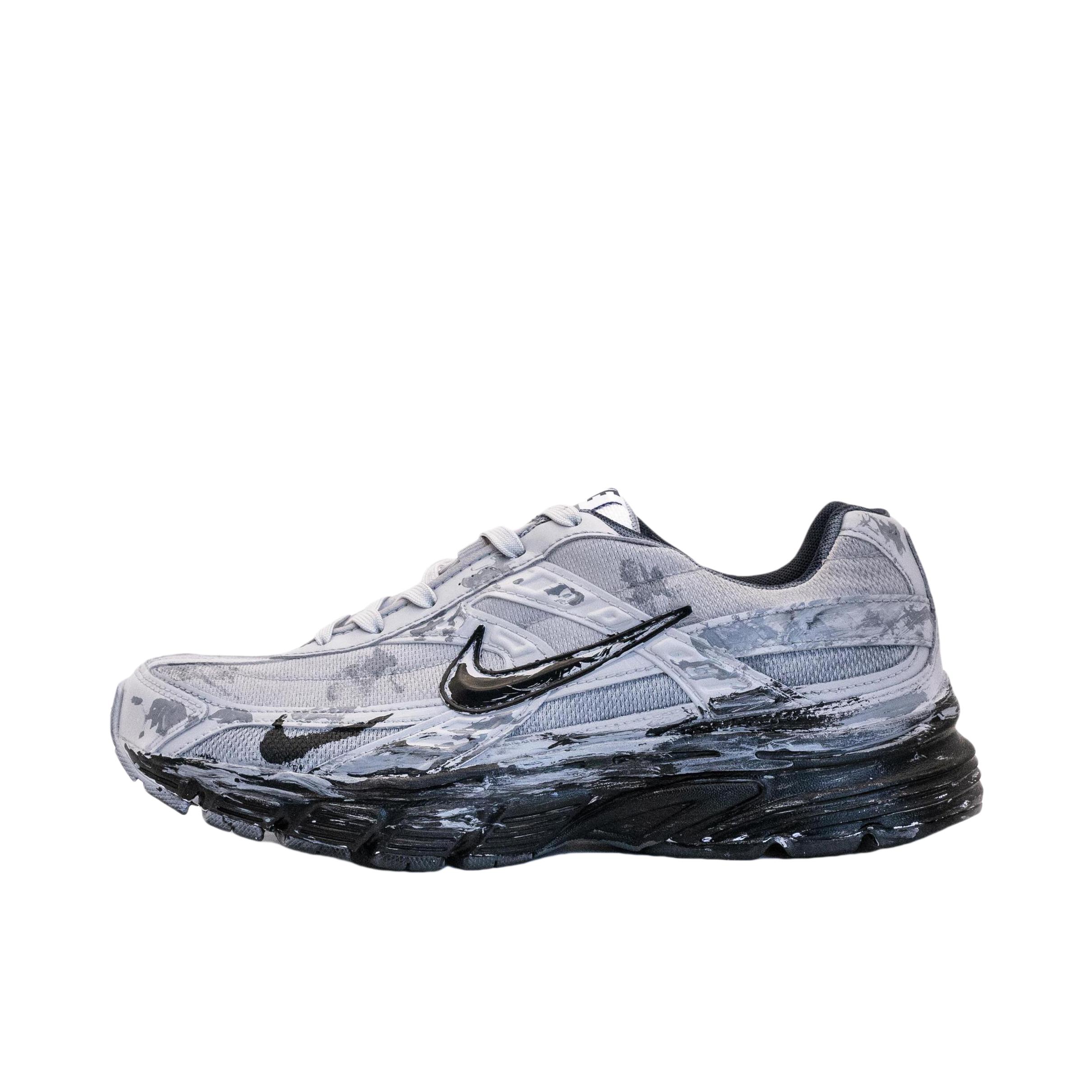 【定制球鞋】 Nike Initiator 跑鞋 做旧机能减震轻便网布透气防滑耐磨织物舒适支撑合成革休闲百搭 灰水泥