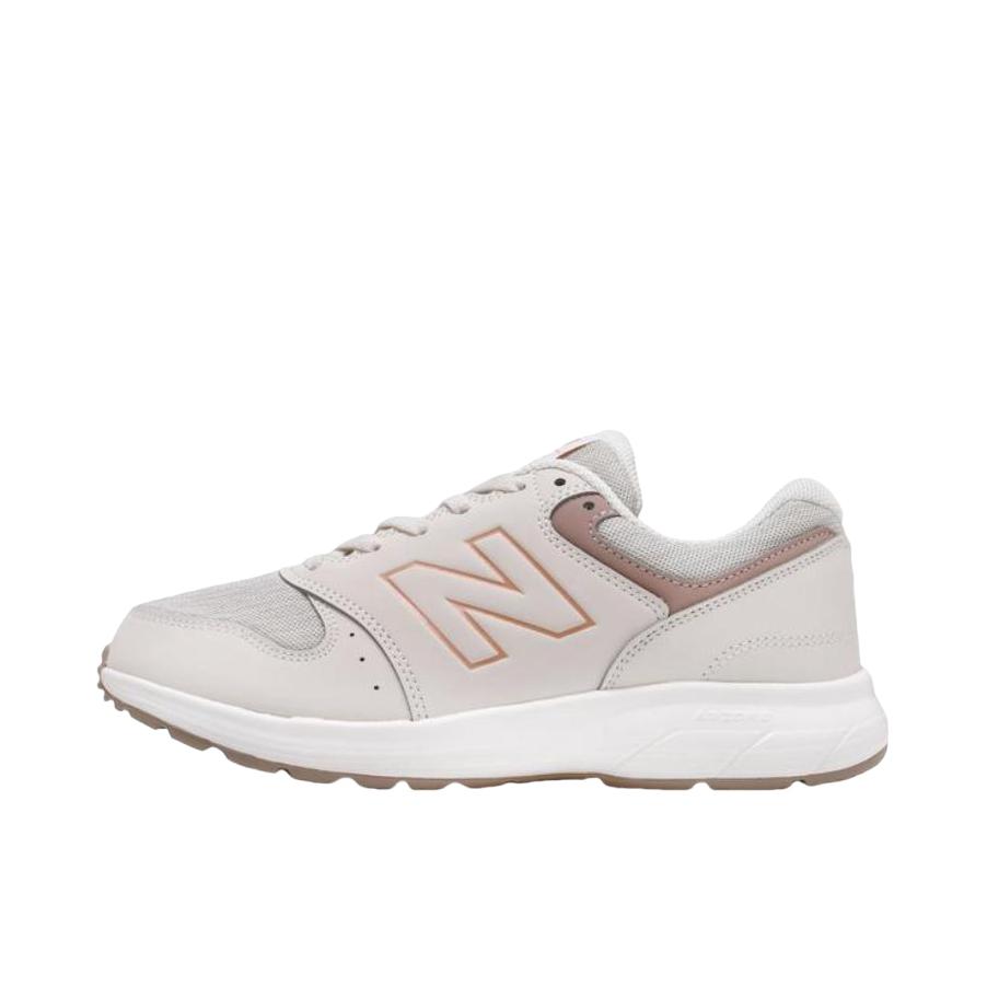 推荐商品：New Balance 550 v4 减震 低帮 平跟 圆头 运动休闲鞋 2E宽/女款/米色 