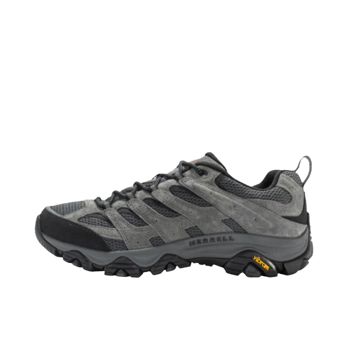 推荐商品：Merrell/迈乐 MOAB 3 登山鞋 户外休闲鞋 织物防滑耐磨低帮透气轻量缓震包裹性抓地 黑色/灰色/深灰色