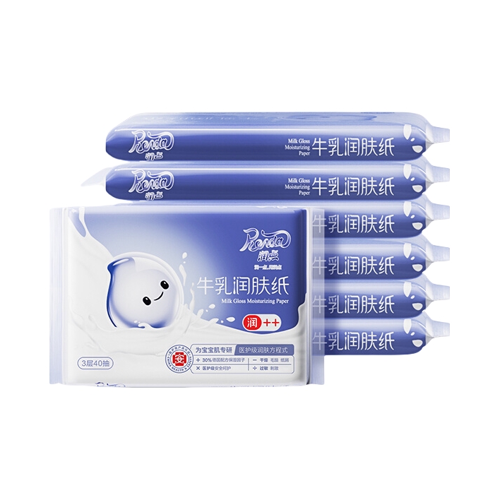 推荐商品：润点 牛乳润肤纸保湿乳霜纸