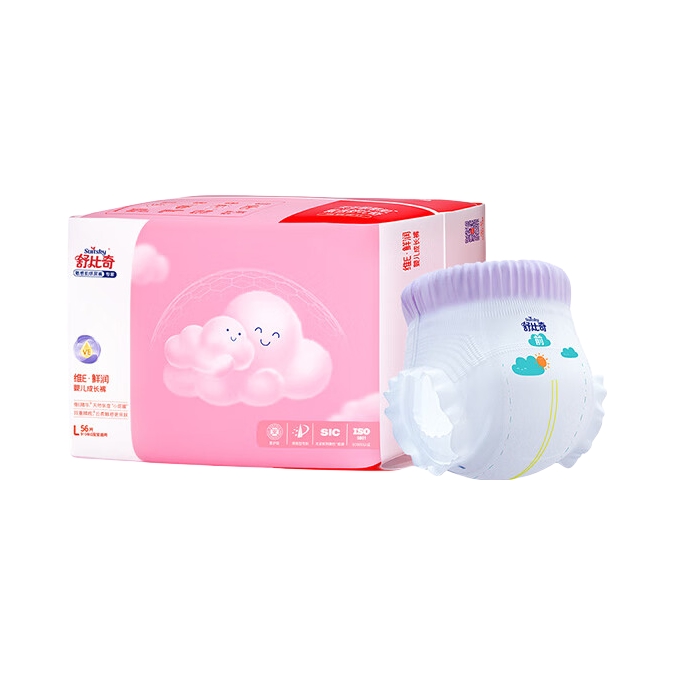 推荐商品：舒比奇/Suitsky 维E鲜润拉拉裤L码 尿不湿超薄透气