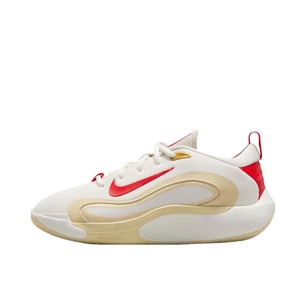 推荐商品：Nike IsoFly 舒适轻便 网面透气 缓震回弹 防滑耐磨 时尚百搭 篮球鞋 大童/白色