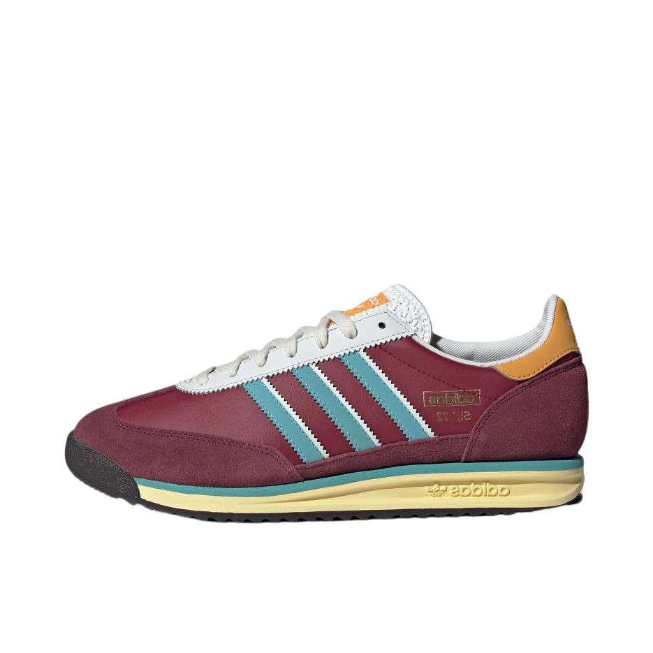 推荐商品：【马思纯同款】 adidas Originals SL 72 T头鞋 德训鞋 运动休闲鞋 轻便防滑耐磨透气舒适简约复古 红色/浅薄荷色/暗红