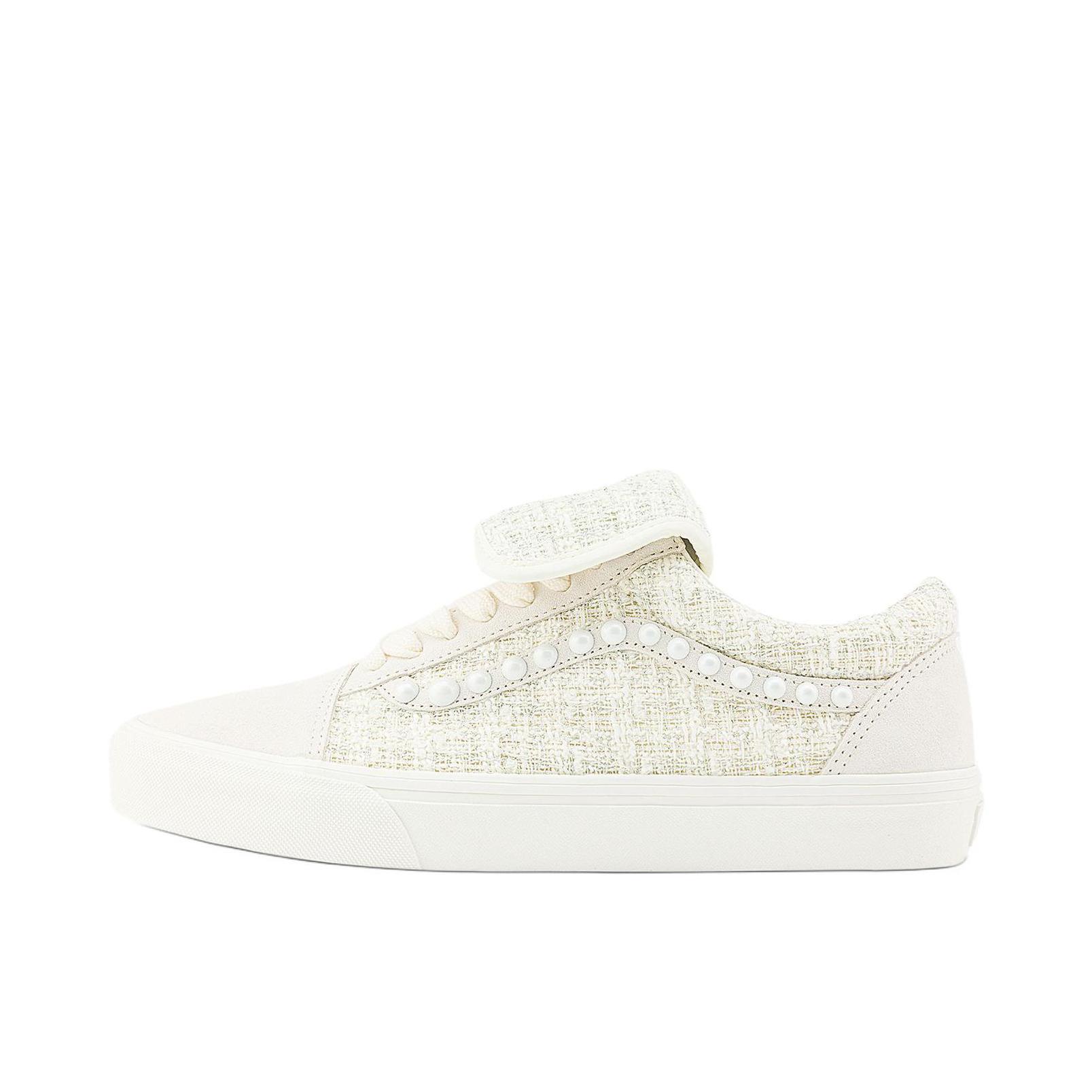 推荐商品：Vans/范斯 Old Skool 滑板鞋 板鞋 轻便防滑复古舒适经典 张权蛇年限定/低帮/白色
