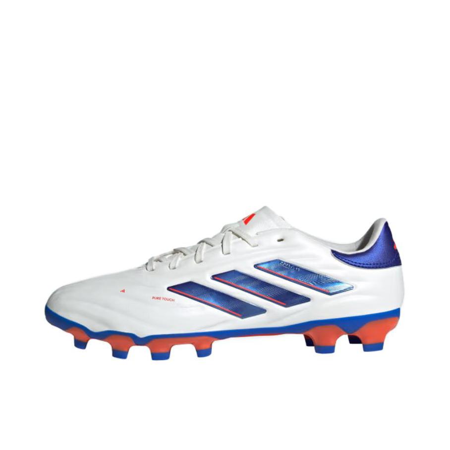 推荐商品：adidas Copa Pure 2 Elite 2G/3G AG 顶级 胶质短钉 人造草地 缓震防滑耐磨 足球鞋 太阳红色/云白色/清澈蓝色