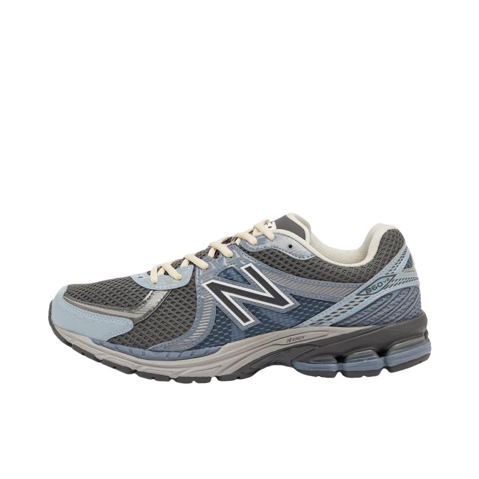 推荐商品：New Balance 860 跑鞋 网面透气防滑耐磨舒适轻便缓震复古 D宽/蓝色/灰色