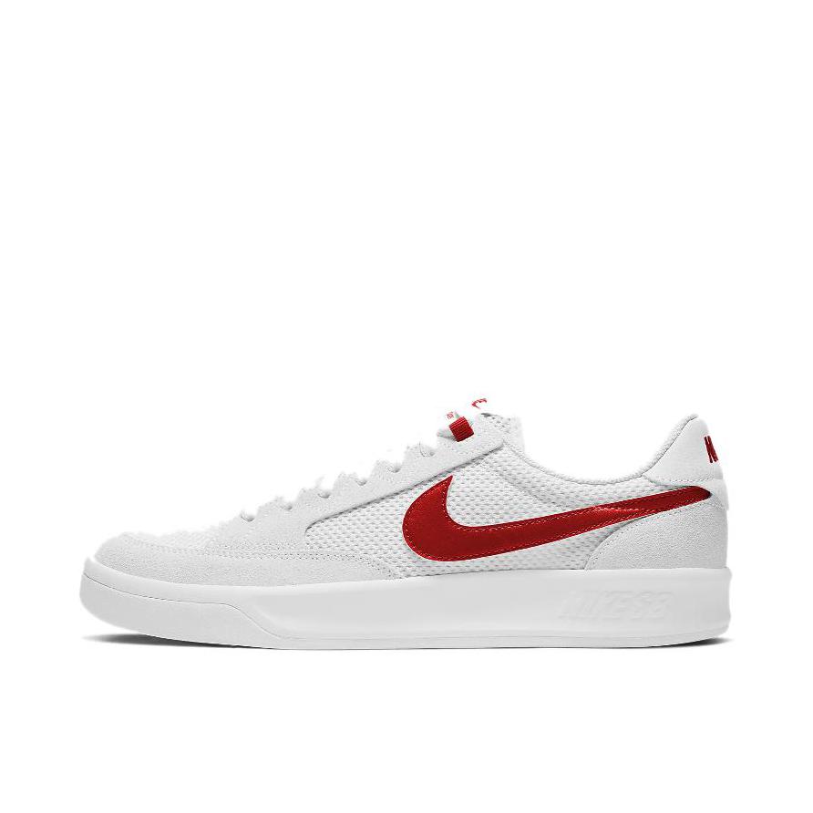推荐商品：Nike SB Adversary 滑板鞋 板鞋 复古潮流耐磨透气舒适休闲轻便 White Red 白红