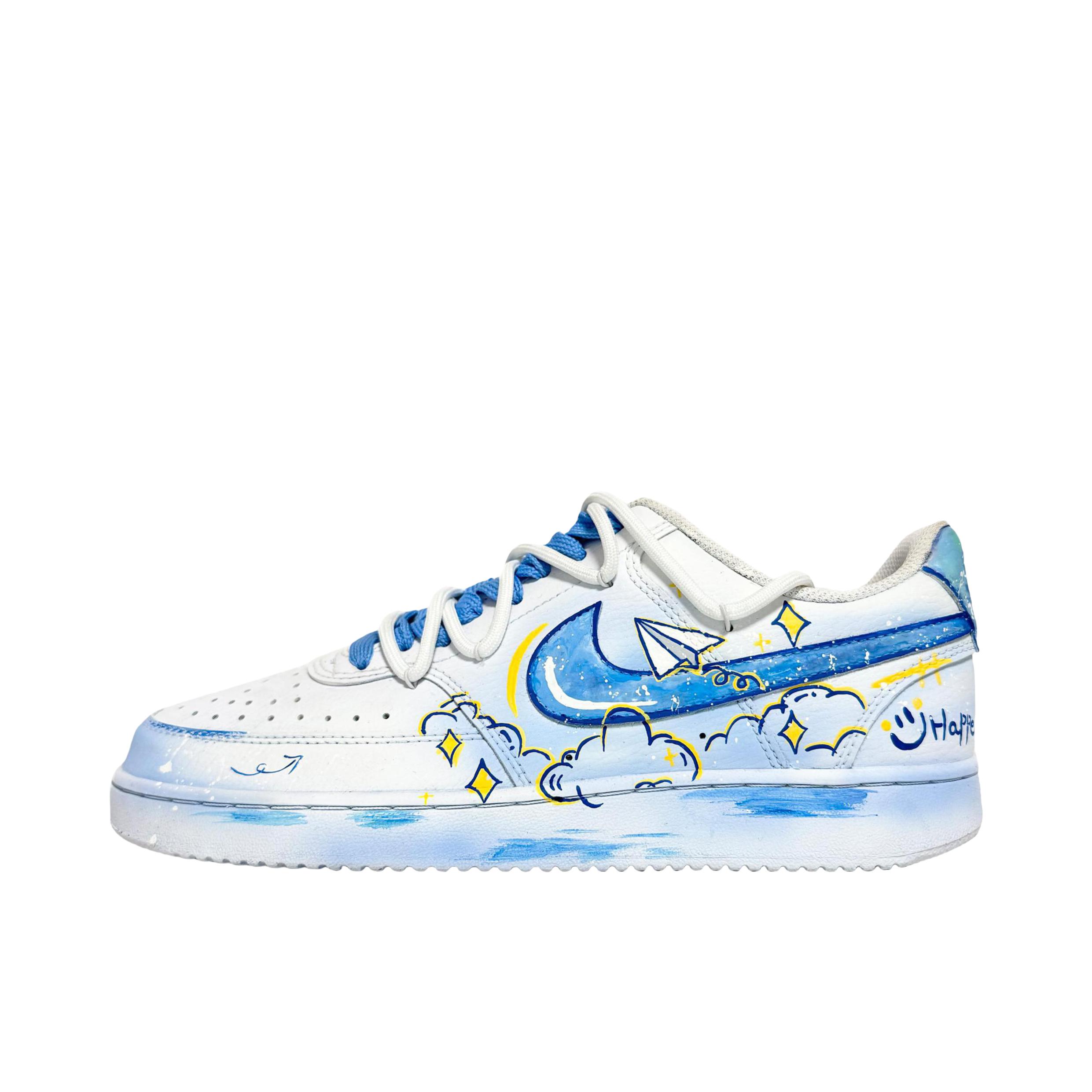 推荐商品：【定制球鞋】 Nike Court Vision 1 板鞋 防水美式简约防滑减震复古 纸飞机