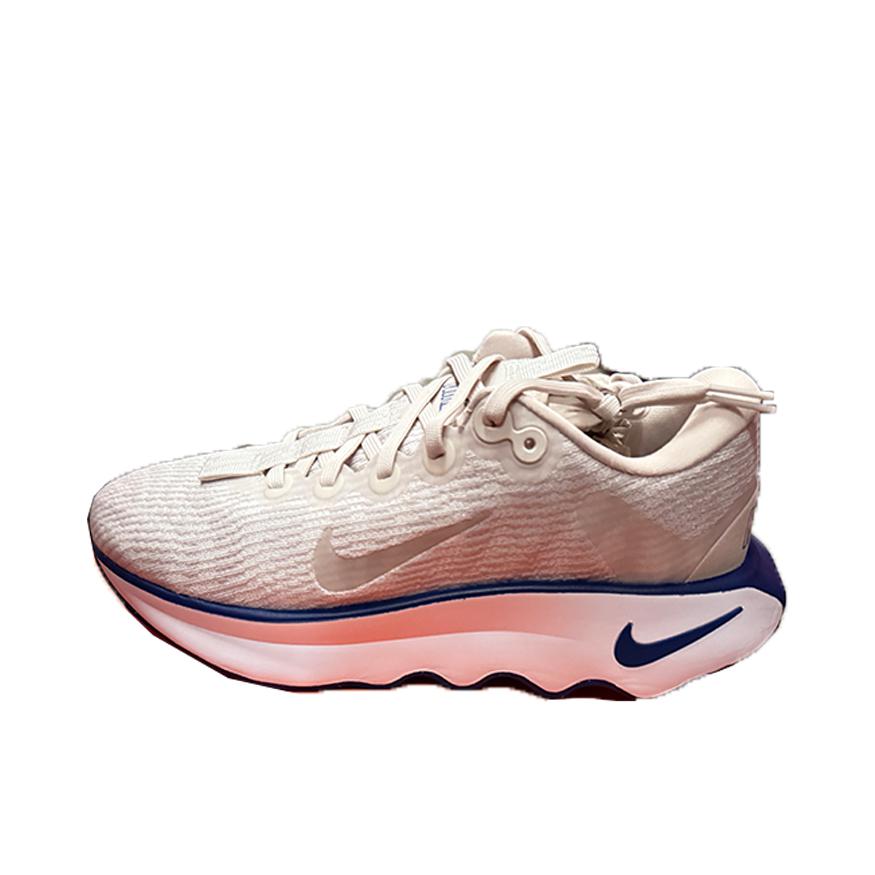 推荐商品：Nike Motiva 跑鞋 舒适减震防滑耐磨轻便防水百搭时尚稳定抓地支撑圆头耐用 米色/蓝色