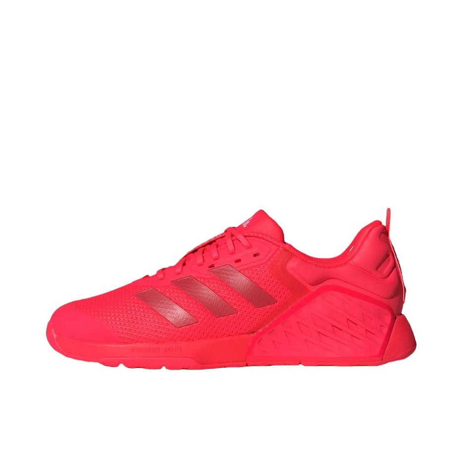 推荐商品：adidas DROPSET 3 TRAINER 防滑 耐磨 透气 力量训练 硬拉 深蹲 织物 回弹 稳定力量 缓震 贴合 训练鞋 亮红