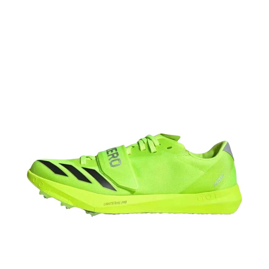 推荐商品：adidas adiZero TJ/PV 跑鞋 防滑耐磨透气碳板合成革贴合 绿色