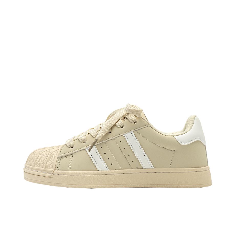 推荐商品：CVOJOO 贝壳头 休闲 防滑 低帮 板鞋 CXS-2327-006 米色 