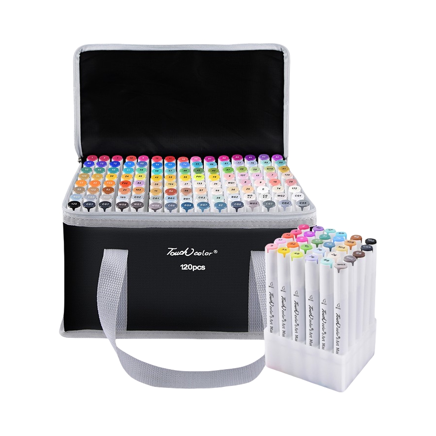 推荐商品：Touchcolor 5代软头系列 油性双头马克笔套装 袋装