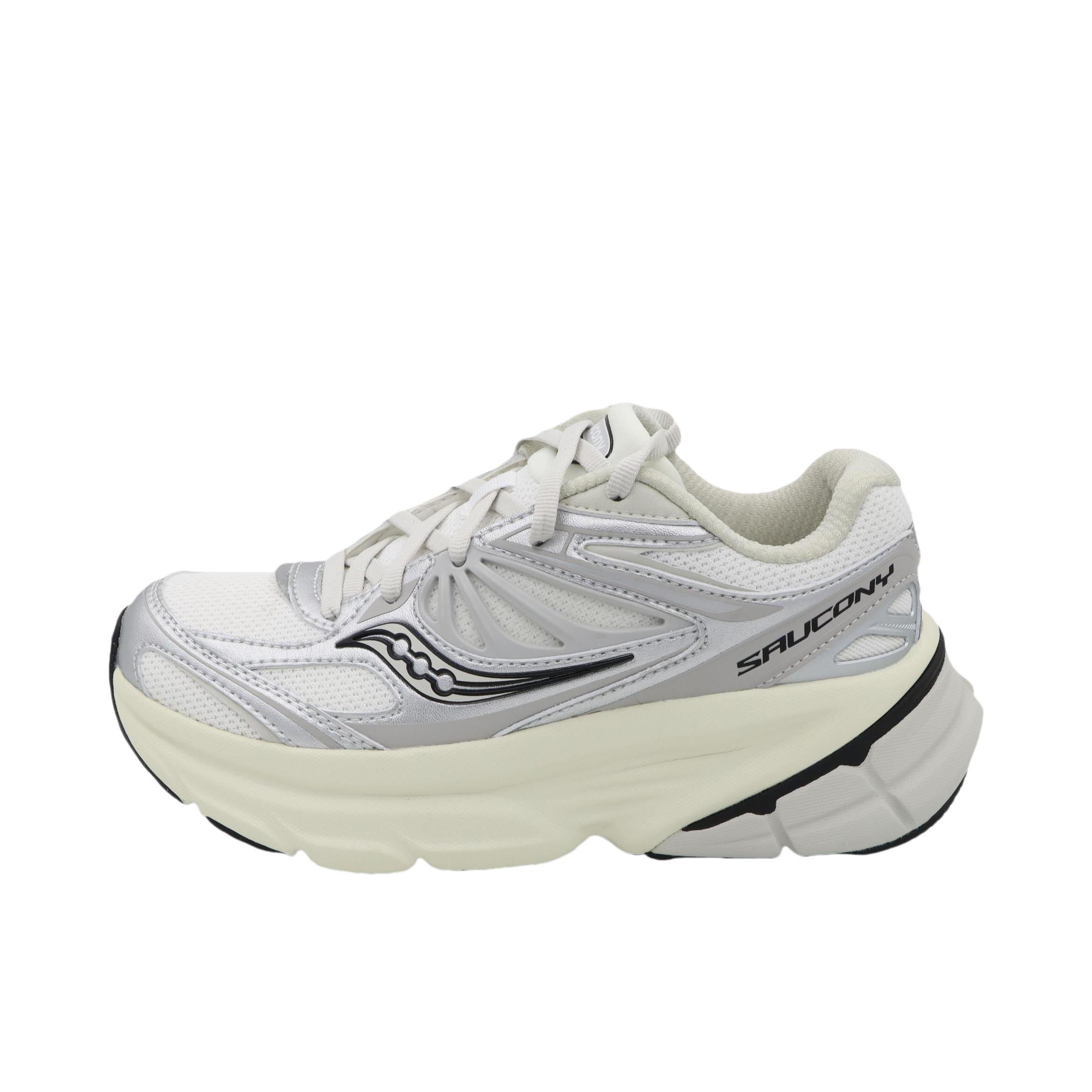 推荐商品：Saucony/索康尼 GUARD 2K 百搭 缓震耐磨 低帮 跑步 运动休闲鞋 低帮/白色/银色