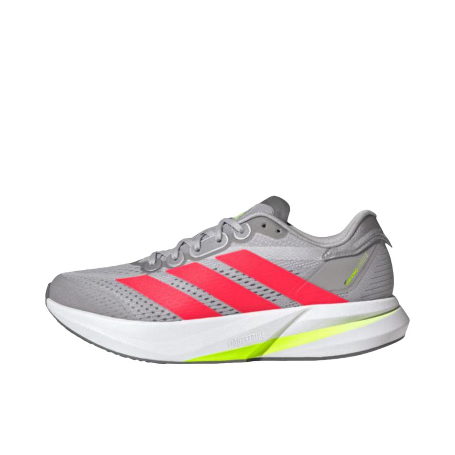 推荐商品：adidas Adizero Duramo SPEED 2 跑鞋 防滑耐磨舒适轻便低帮百搭时尚支撑备赛贴合回弹 灰色 