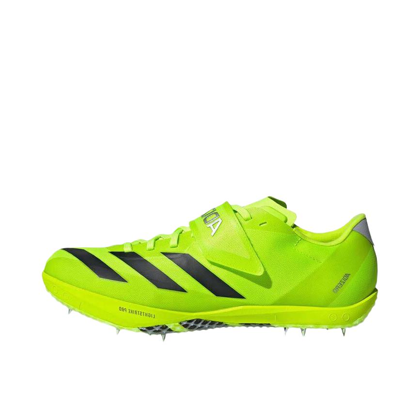 推荐商品：adidas adiZero HJ 跑鞋 碳板防滑耐磨减震田径竞速训练 绿色
