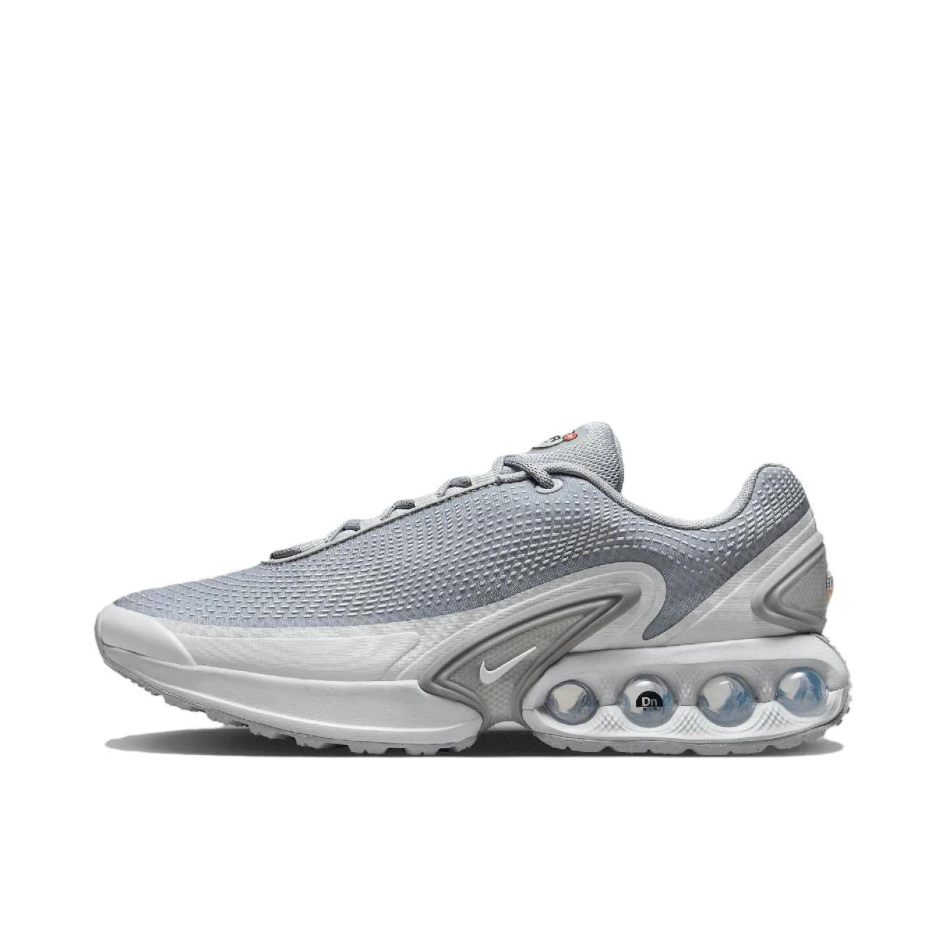 推荐商品：Nike Air Max Dn 运动休闲鞋 柔软防滑耐磨缓震回弹支撑网布透气低帮平跟贴合 灰色