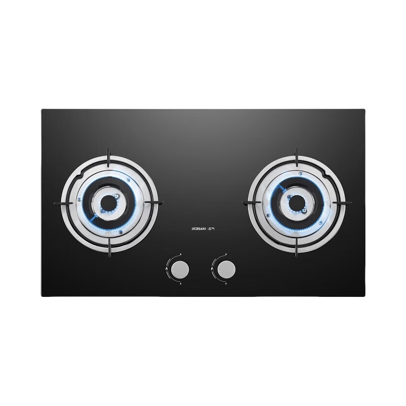 推荐商品：Robam/老板 星辰系列 台嵌两用燃气灶 童锁保护 熄火保护 钢化玻璃 防爆 可调底盘 一级能效 大火力 双灶台 节能 高热效率