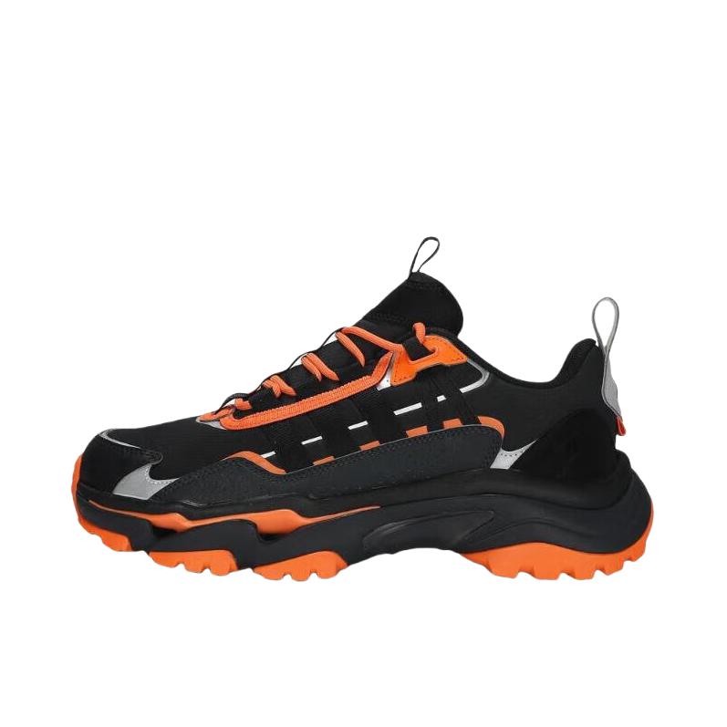推荐商品：adidas Citywowlk 跑鞋 增高耐磨稳定缓震回弹织物轻运动越野风 黑色/橙色