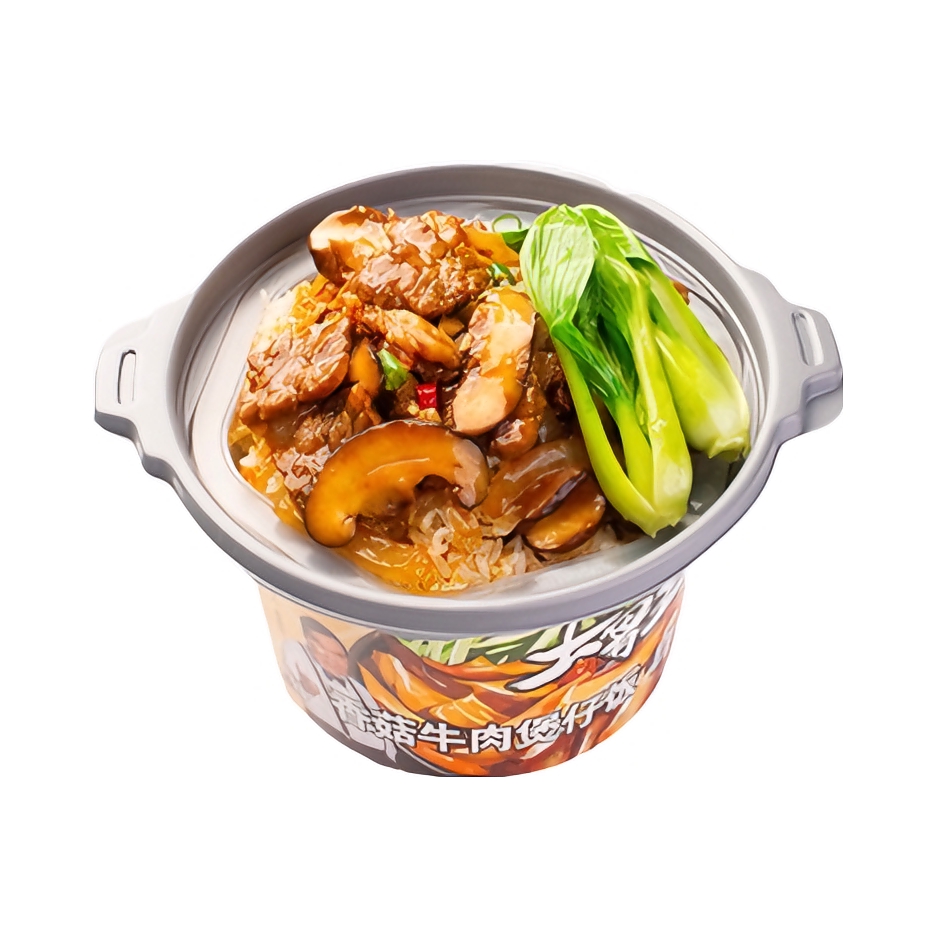 推荐商品：大胃王 香菇牛肉煲仔饭 盒装
