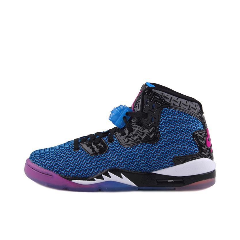 推荐商品：Air Jordan Spike Forty 篮球鞋 防滑耐磨减震透气复古 Black/Fierce Pink-Blue 彩虹蓝