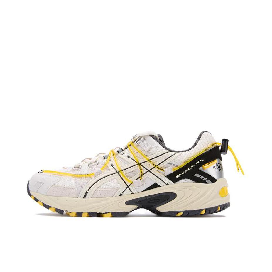 推荐商品：Asics/亚瑟士 Gel-Kahana TR V2 跑鞋 网布防滑耐磨减震轻便慢跑织物合成革 Trouble Smile联名/奶油色/黑色