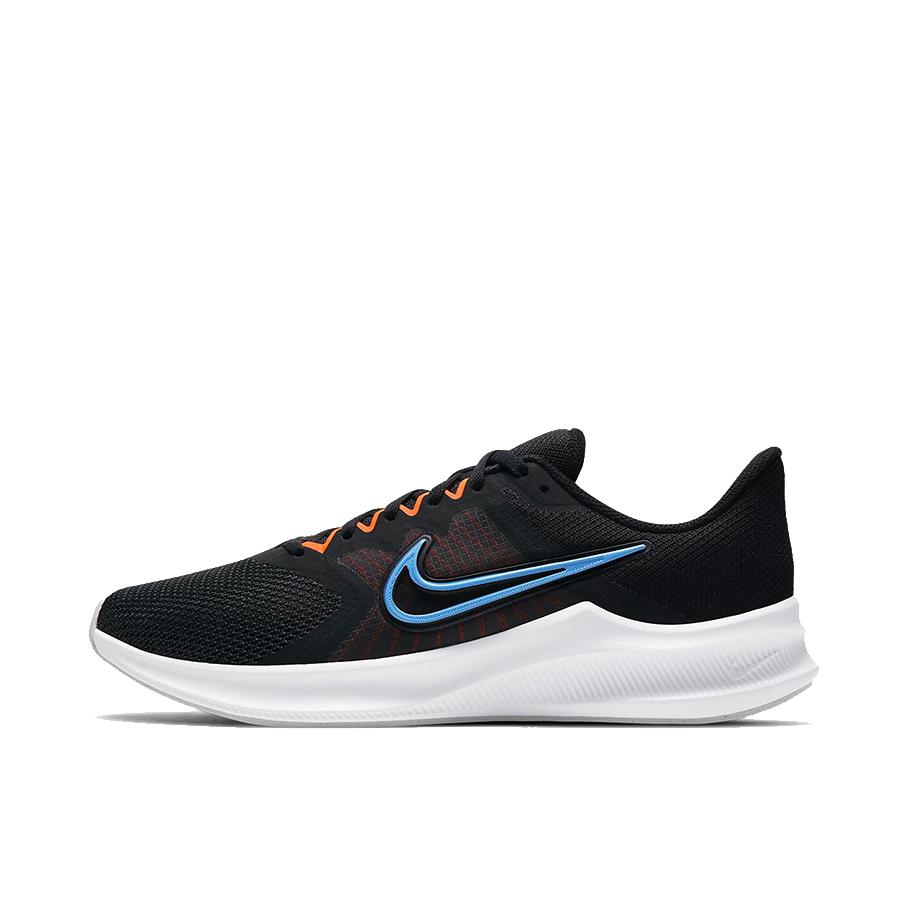推荐商品：Nike Downshifter 11 跑鞋 网面透气休闲防滑缓震耐磨健身训练运动包裹性 黑/白/蓝