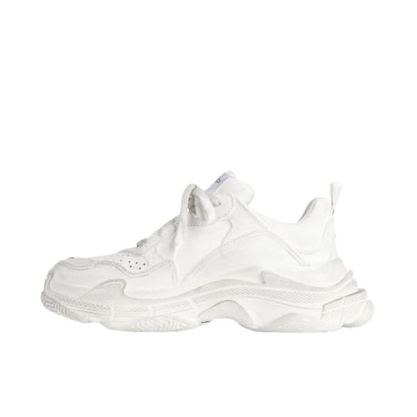 推荐商品：Balenciaga 巴黎世家  TRIPLE S SPORTY  系带 圆头  老爹鞋 白色