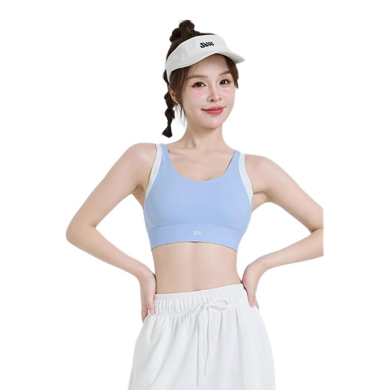推荐商品：S&W  美背收副乳缓震高弹运动内衣 女装 S4SS8032 雾天蓝