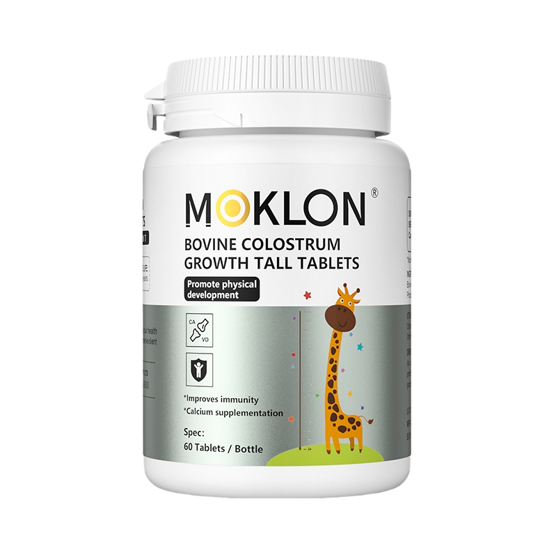 MOKLON 牛初乳成长片 60粒 促进发育助力骨骼生长 60粒/瓶