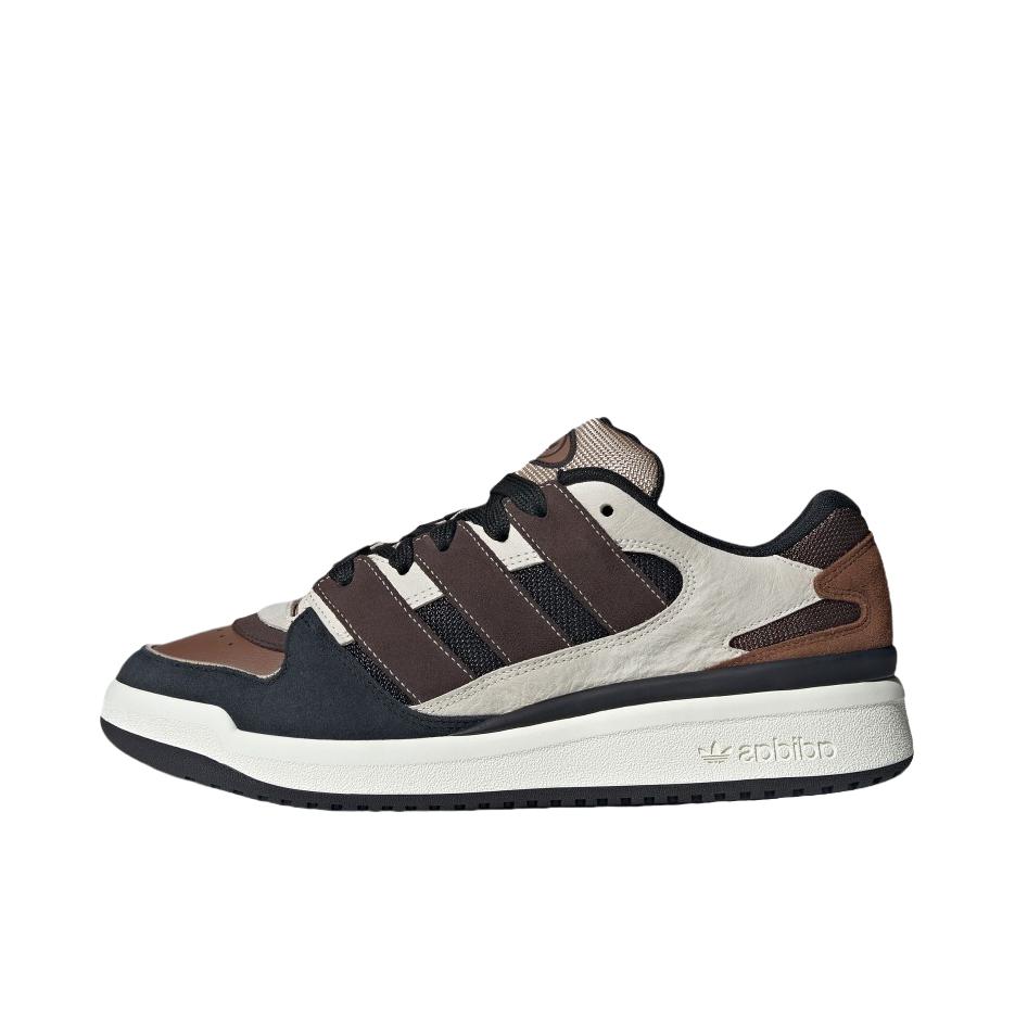 推荐商品：adidas Originals FORUM 2000 板鞋 百搭复古时尚潮流防滑耐磨舒适轻便低帮篮球风支撑 汉玉白/深棕/黑色