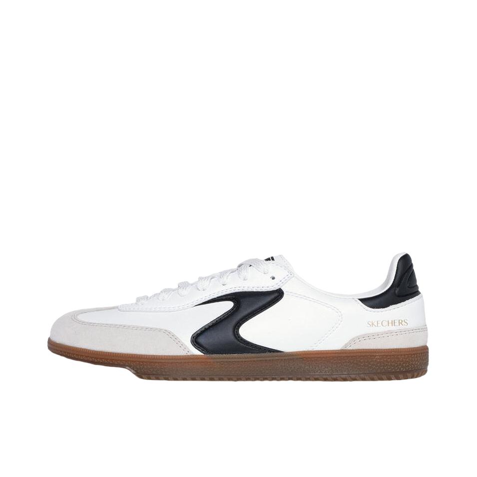 推荐商品：Skechers/斯凯奇 Court Classics 防滑 回弹 贴合耐磨 低帮 闪穿 圆头 薄底 绑带 简洁风 板鞋 女款/白色