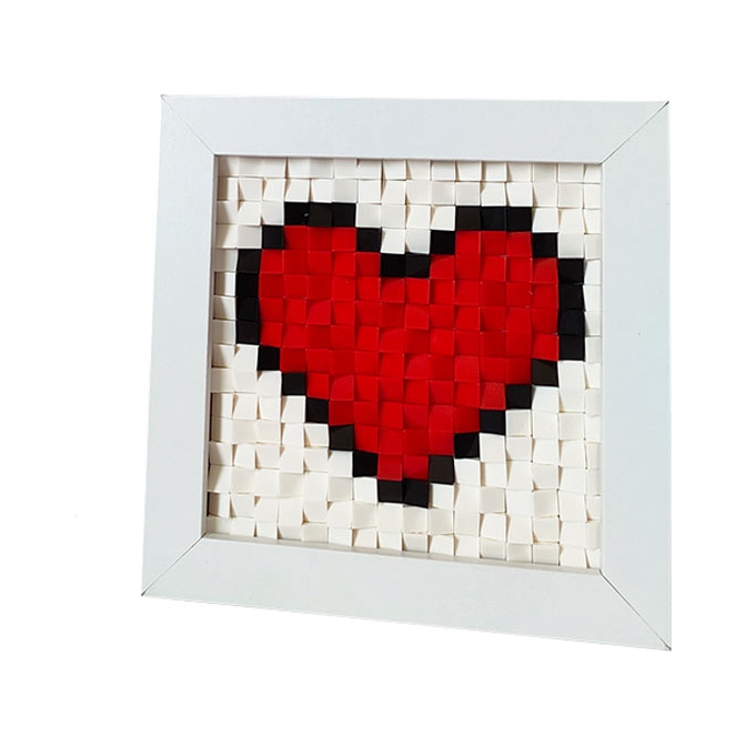 推荐商品：九分手作JIUFEN 爱心创意拼图相框 200-400粒片 拼图