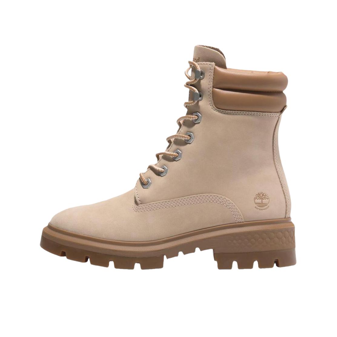 推荐商品：Timberland/添柏岚 Cortina Valley 耐磨 防滑 短筒 圆头 马丁靴 女款/浅褐色