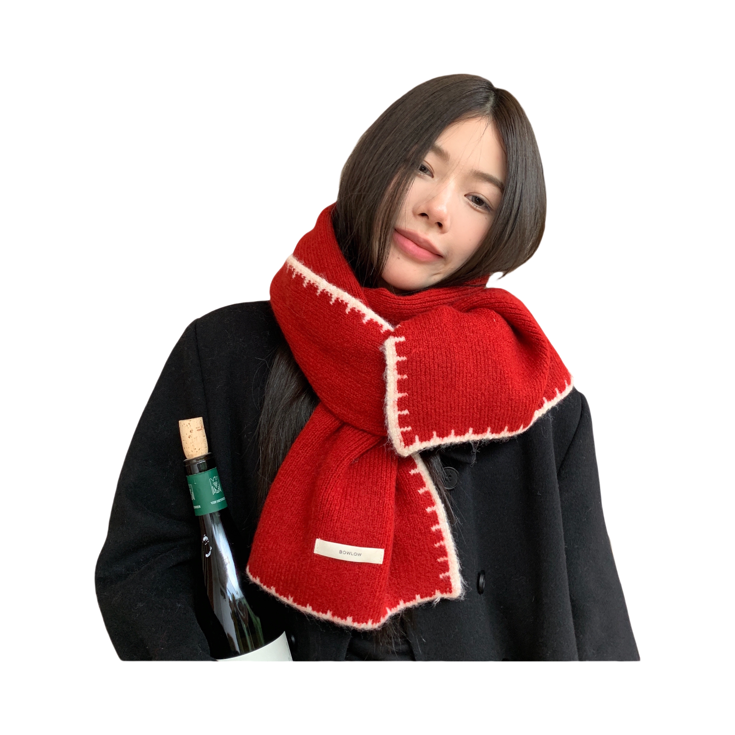 推荐商品：陈奶奶 24AW小香风百搭羊毛混纺围巾