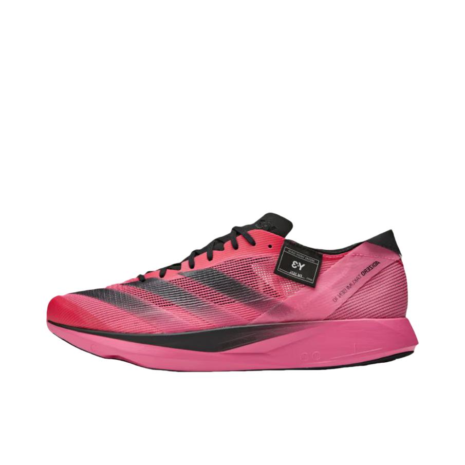 推荐商品：adidas Adizero Takumi Sen 10 跑鞋 稳定支撑能量碳柱缓震透气感 粉色/黑色