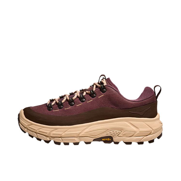 推荐商品：HOKA ONE ONE  Tor Summit  减震 防滑 耐磨 绒面皮  徒步鞋 深红色/咖啡色  