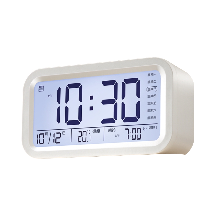 推荐商品：上秋 充电款 学生专用智能夜光时钟闹钟