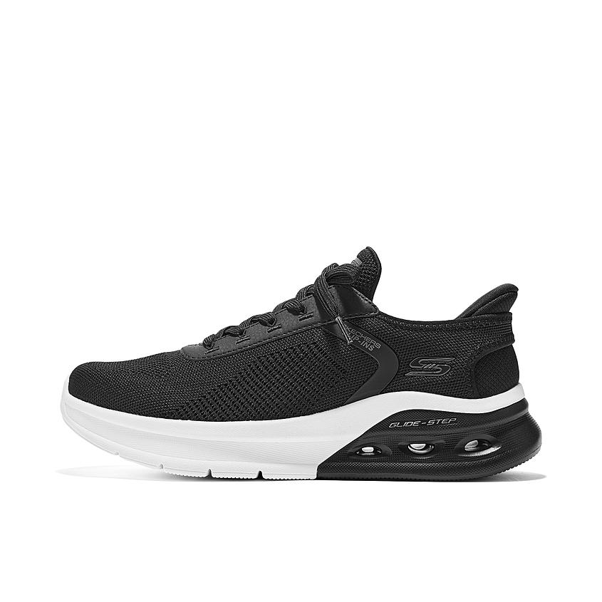 推荐商品：Skechers/斯凯奇 Slip ins 厚底 中跟 防滑耐磨 缓震回弹 舒适百搭 运动休闲鞋 117638 男款/黑色