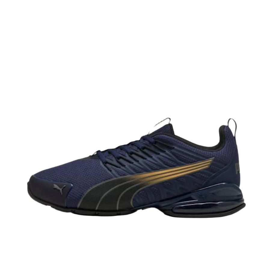 推荐商品：Puma/彪马 Voltaic Evo 耐磨减震 防滑轻便 透气网面 人造革 织物 跑鞋 黑色/蓝色