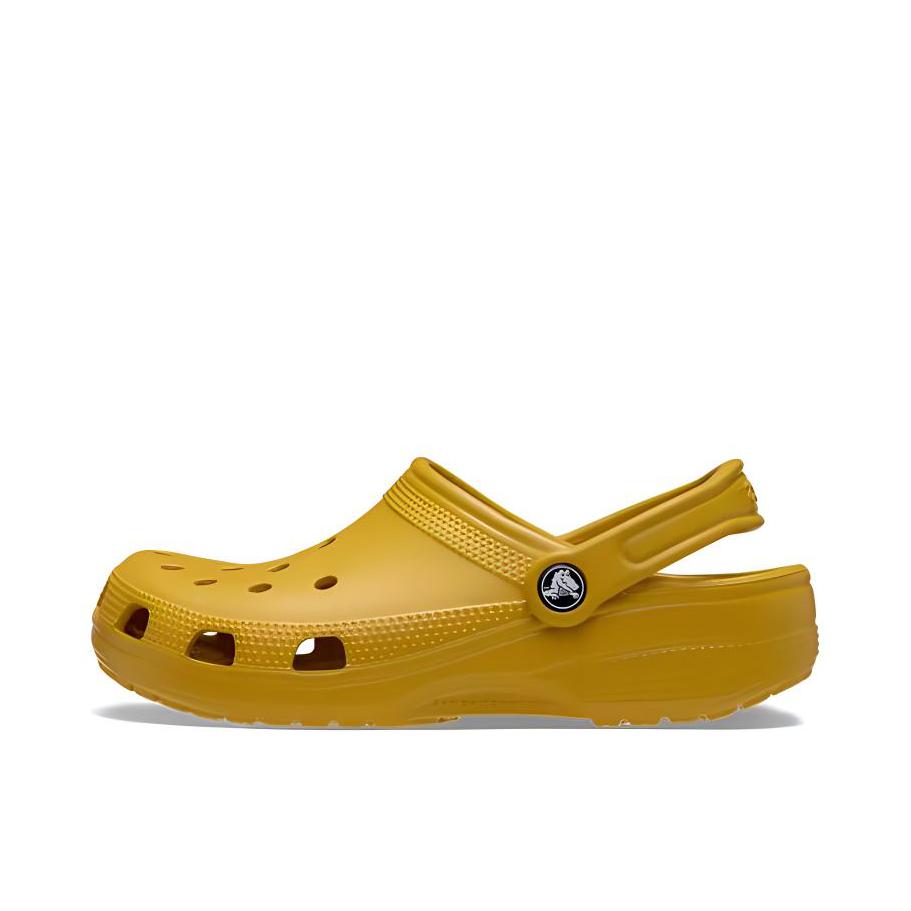 推荐商品：【檀健次同款】Crocs/卡骆驰 Classic Clog 经典克骆格 防滑耐磨 包头百搭 休闲舒适 外穿圆头 运动沙滩 户外 洞洞鞋 凉鞋 姜黄色