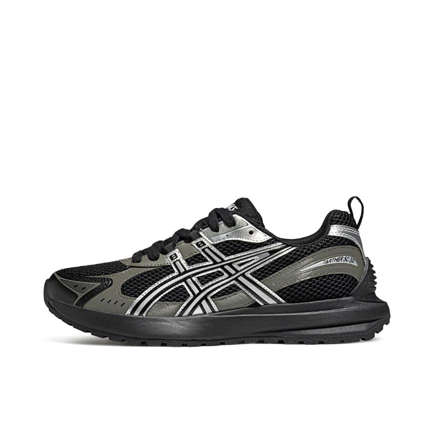 推荐商品：Asics/亚瑟士 Tarther SC 3.0 增高厚底 系带 舒适耐磨 轻便透气 复古百搭 运动休闲鞋 黑色