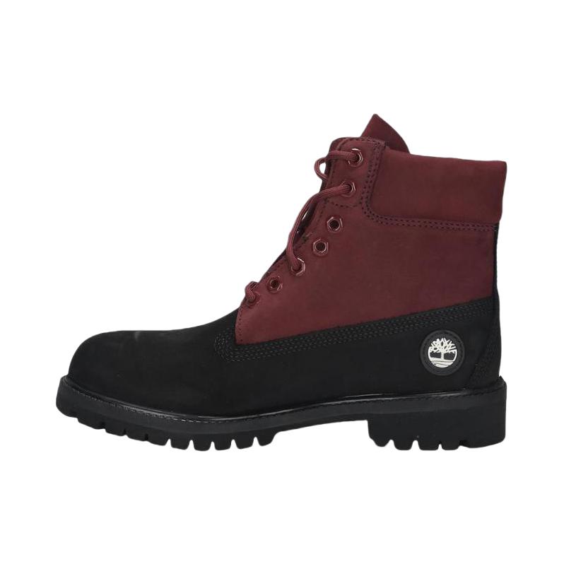 推荐商品：Timberland/添柏岚 PREMIUM系列 中筒 系带 平跟 橡胶 防水 时装靴 黑色/深棕色