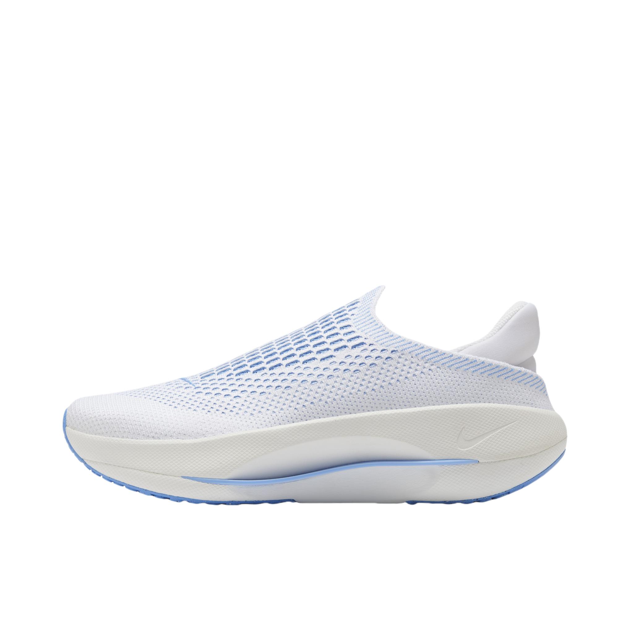 推荐商品：Nike Reina Easyon 防滑耐磨 舒适百搭 一脚蹬 训练鞋 女款/白色/大学蓝/山峰白